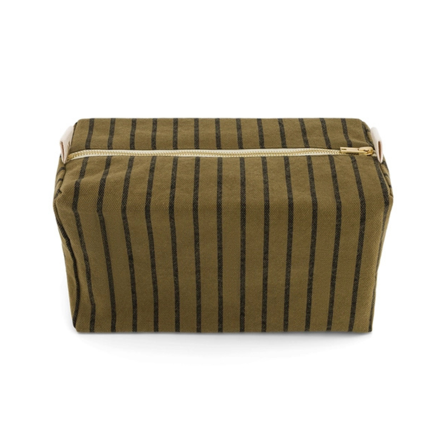 Vic Wash Bag - Olive Tennis Stripes