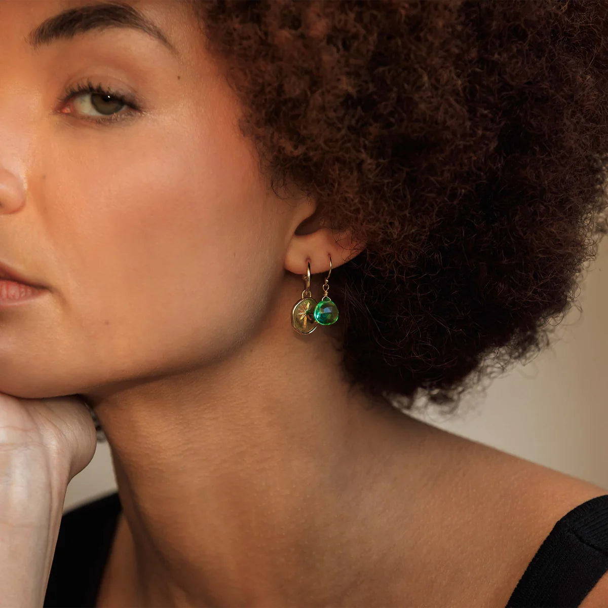 Wanderlust Life Isla Drop Earrings - Seafoam Green Quartz