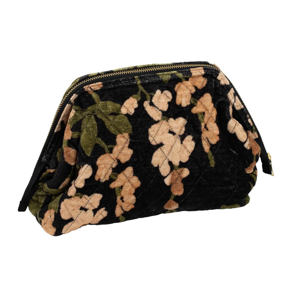 Velvet Pouch Bag - Wisteria Black