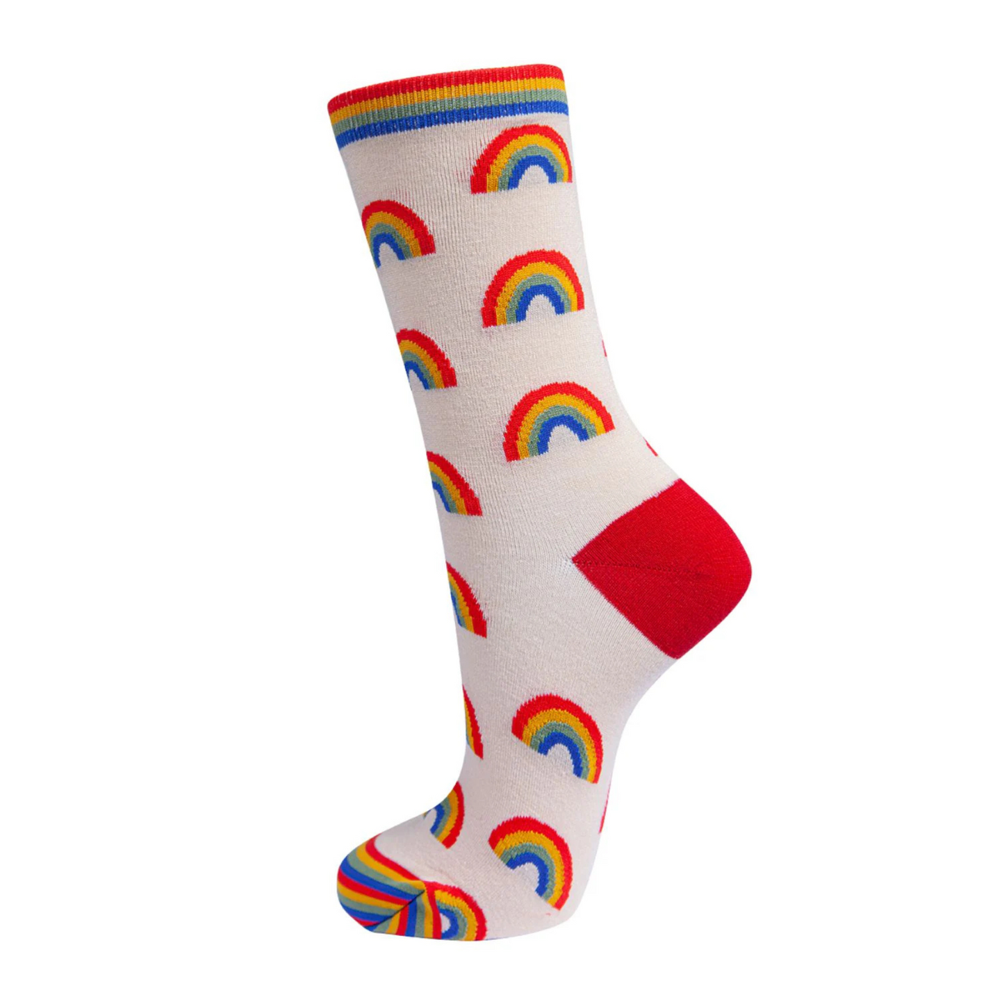 Sock Talk Bamboo Socks - Red Rainbow