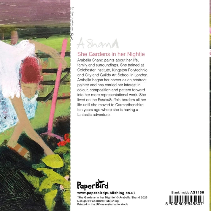 Greetings Card - She Gardens in her Nightie