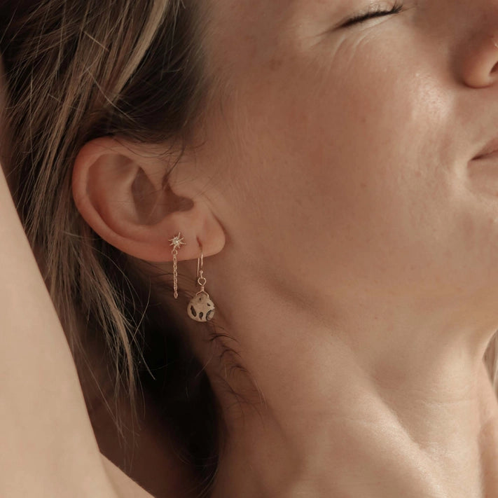 Wanderlust Life Isla Drop Earrings - Leopard Jasper