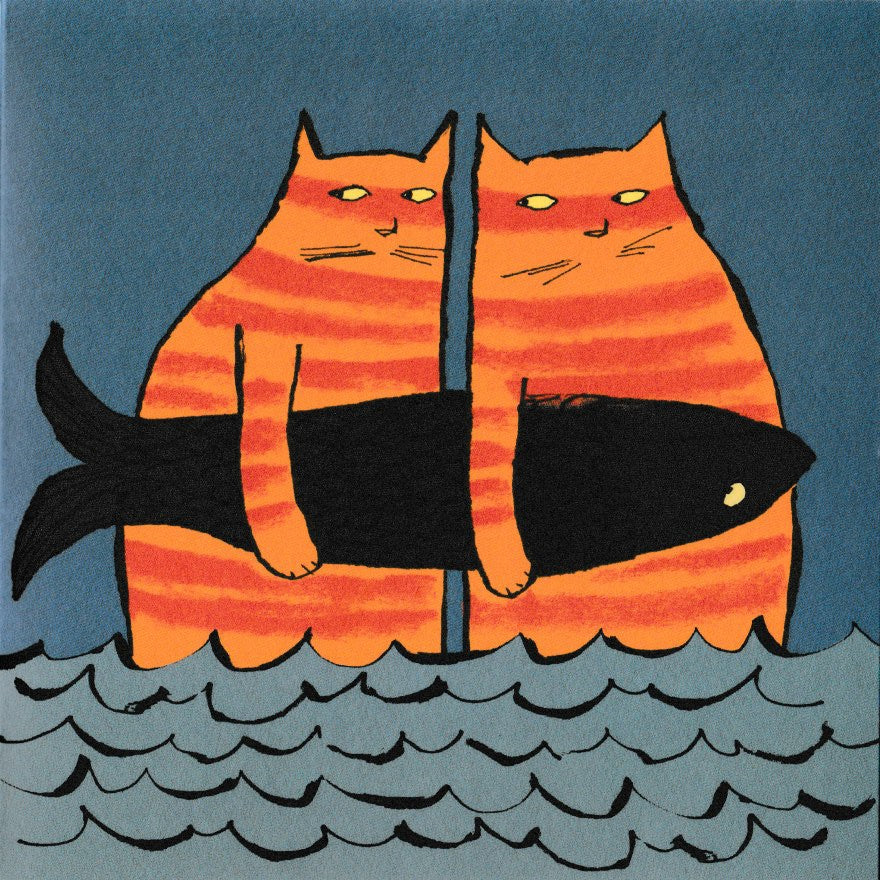 Greetings Card - Bad Cats