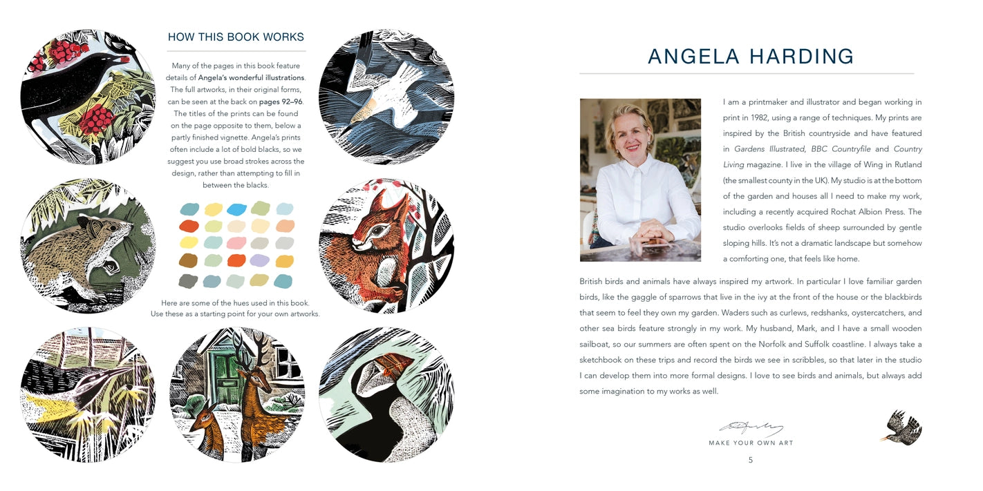 Angela Harding Colouring Book - Wildlife