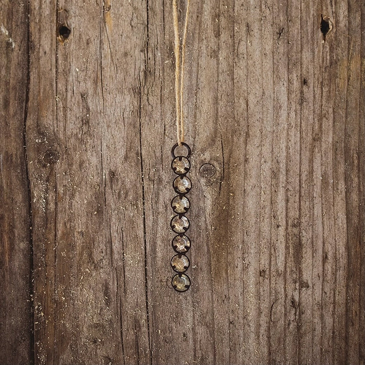 Hanging Initial Rhinestone Decoration