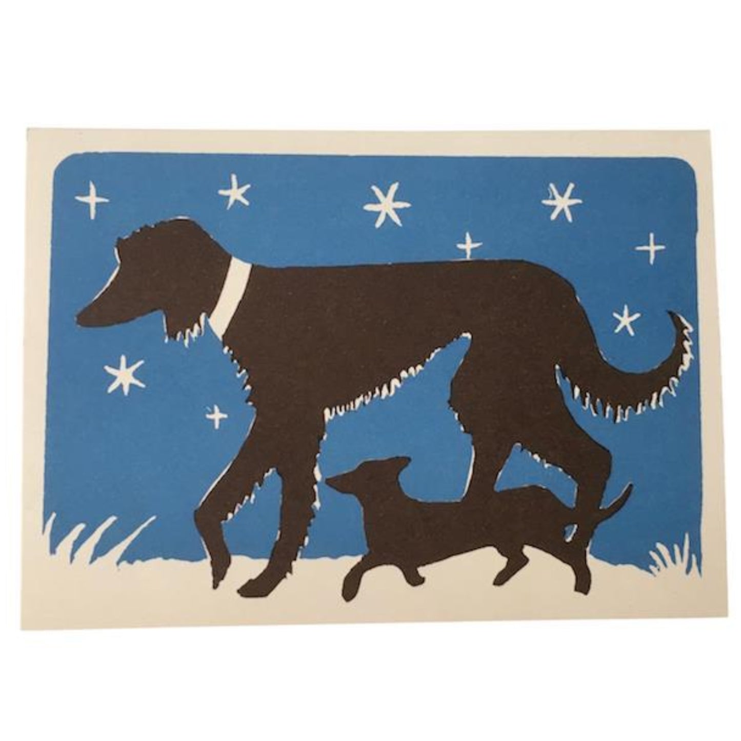 Greetings Card - Big Dog and Little Dog