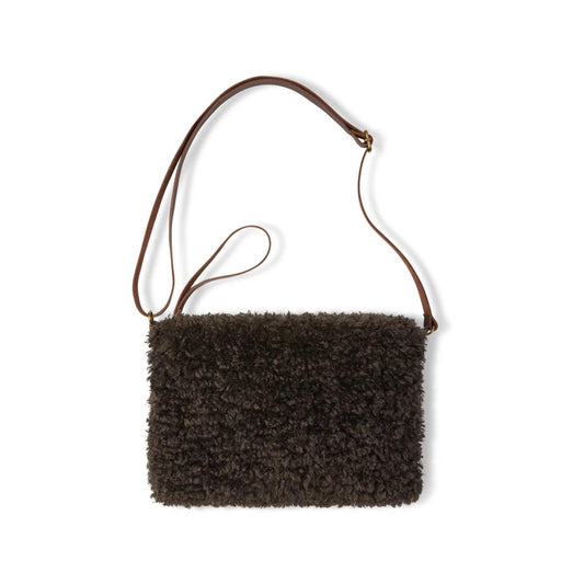 Large Pouch Bag with Strap - Curly Cocoa