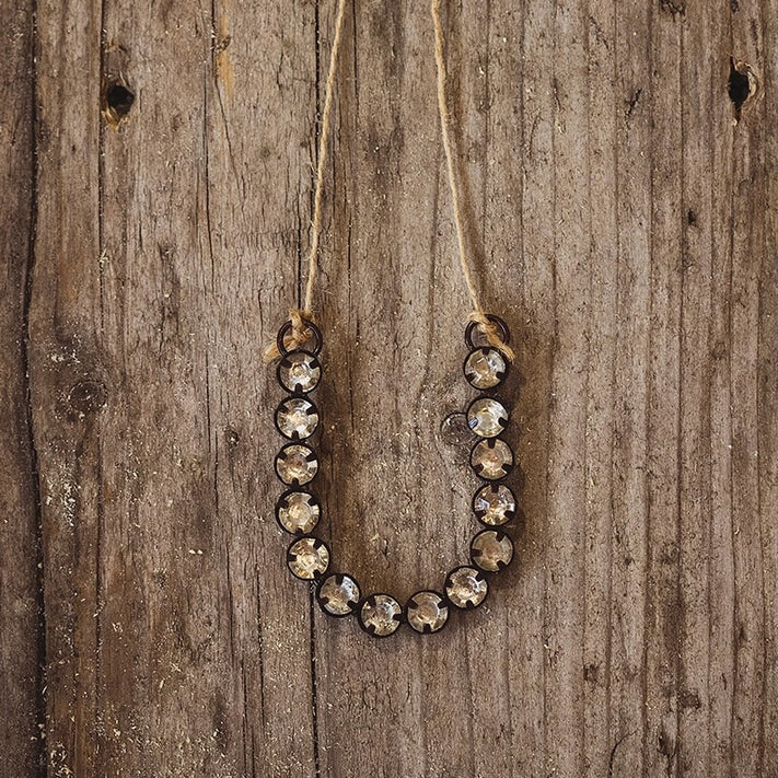 Hanging Initial Rhinestone Decoration