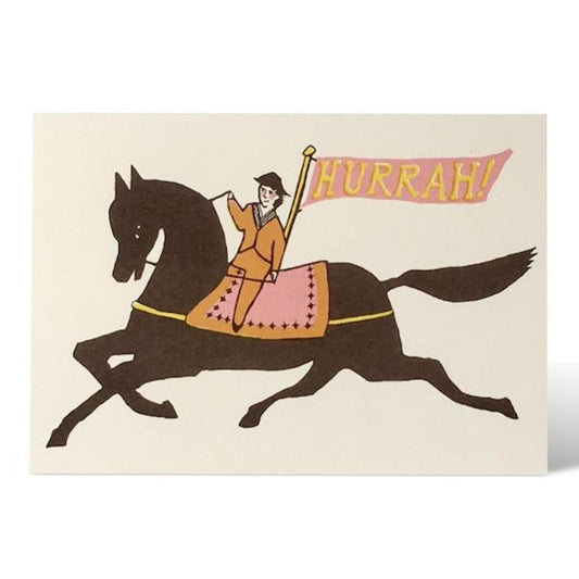 Greetings Card - Hurrah Horse