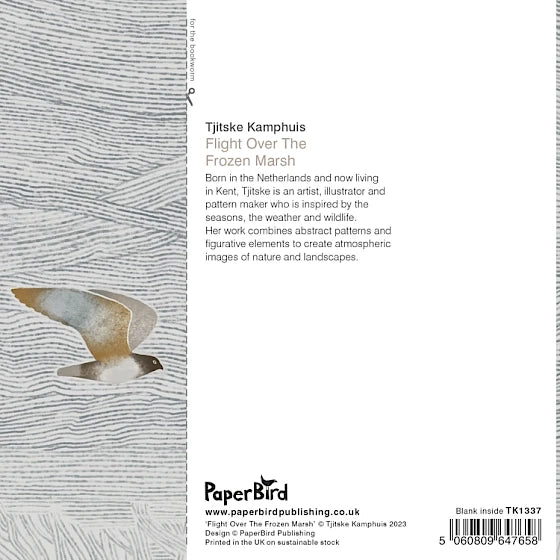 Greetings Card - Flight Over The Frozen Marsh