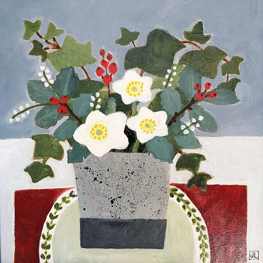 Pack of 5 Christmas Cards - Winter Posy