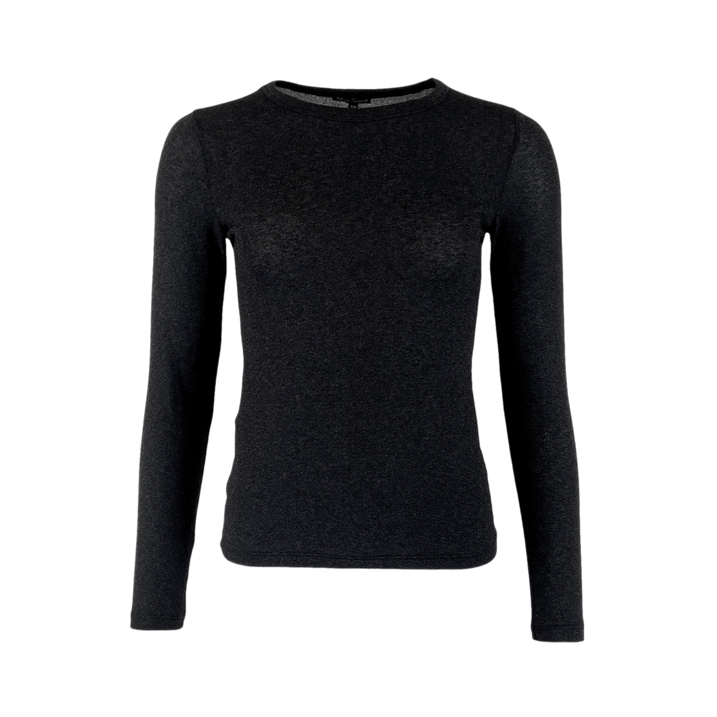 Faye Long Sleeve Top - Black Shimmer
