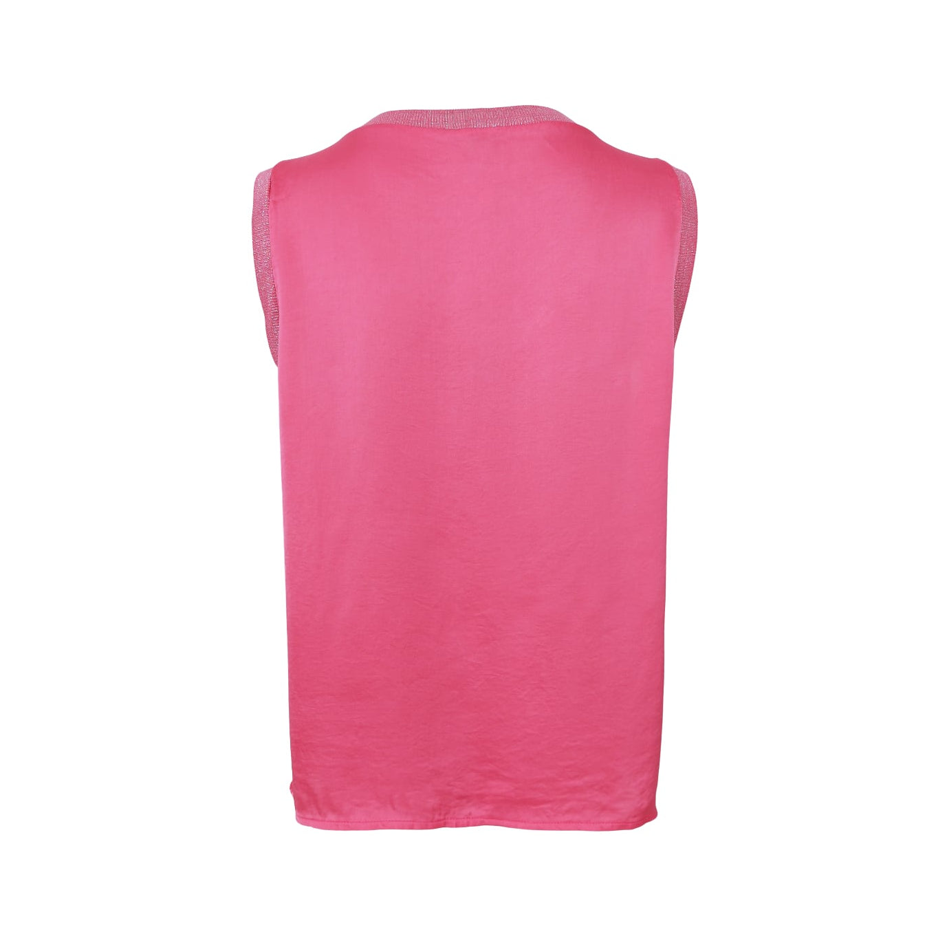 Mabel Sleeveless V-Neck Blouse - Pink