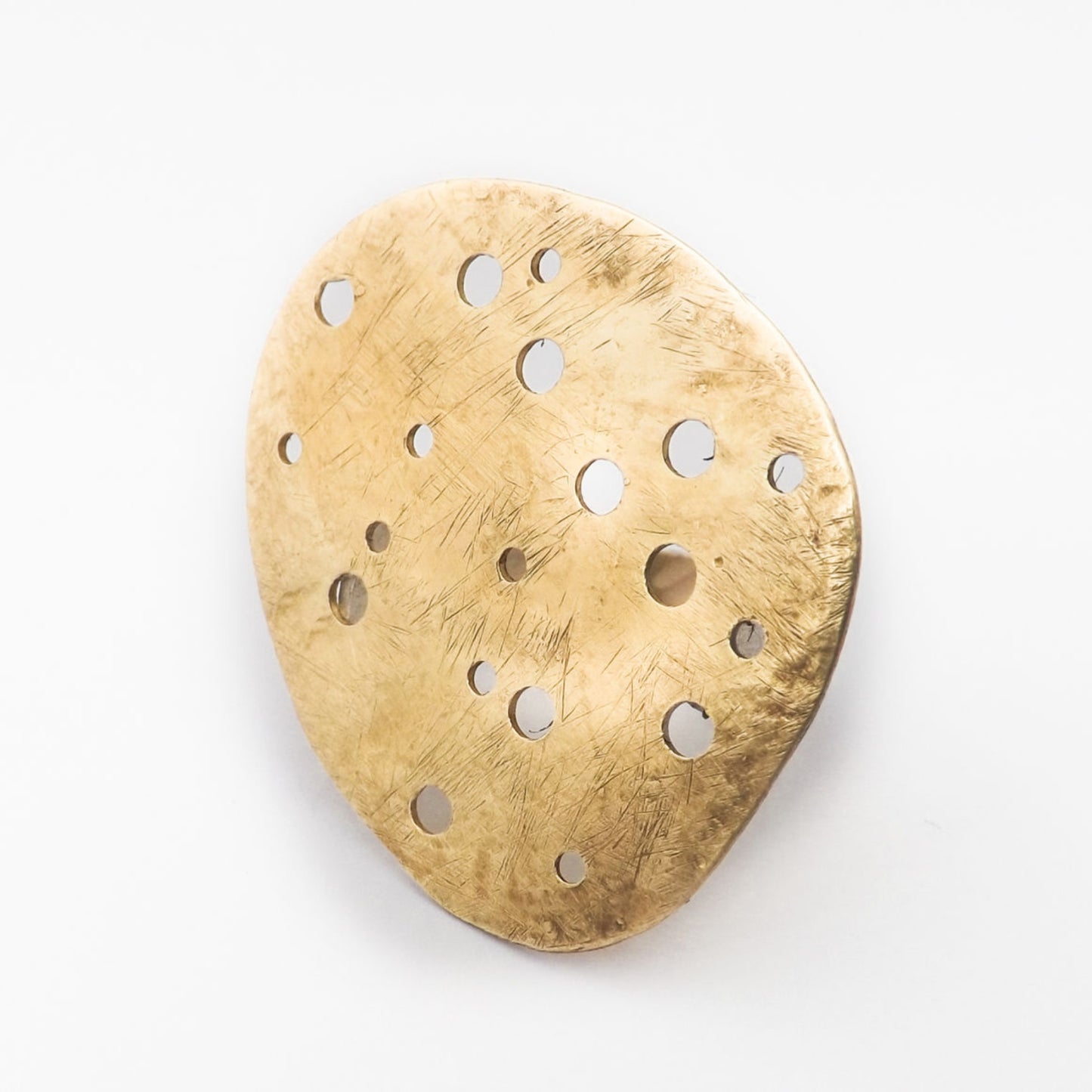 Sarah Drew Brass Ring - Eroded Pebble