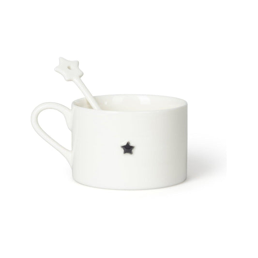 Ceramic Star Spoon - White