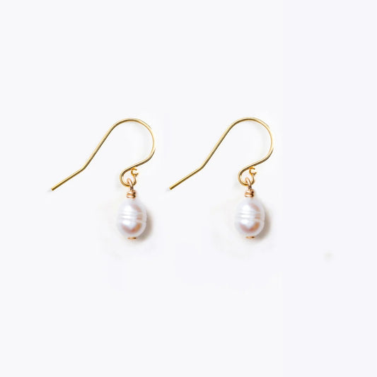Isla Drop Earrings - Pearl