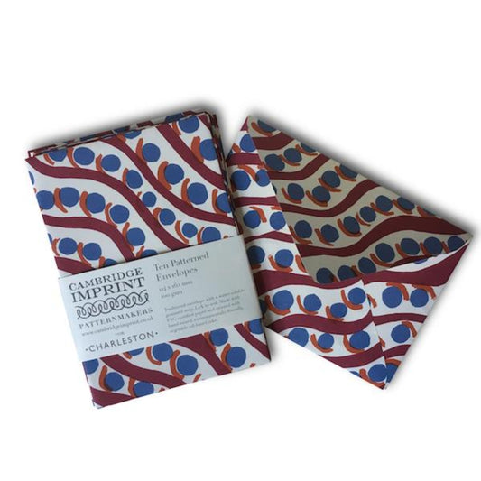 Pack of 10 Patterned Envelopes - Charleston Scumble