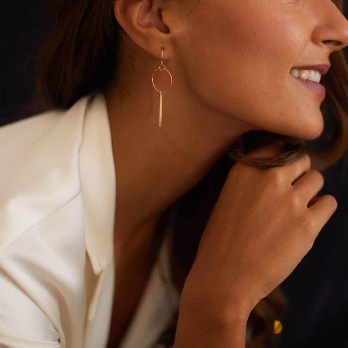 Gold Hoop Earrings - Aktis