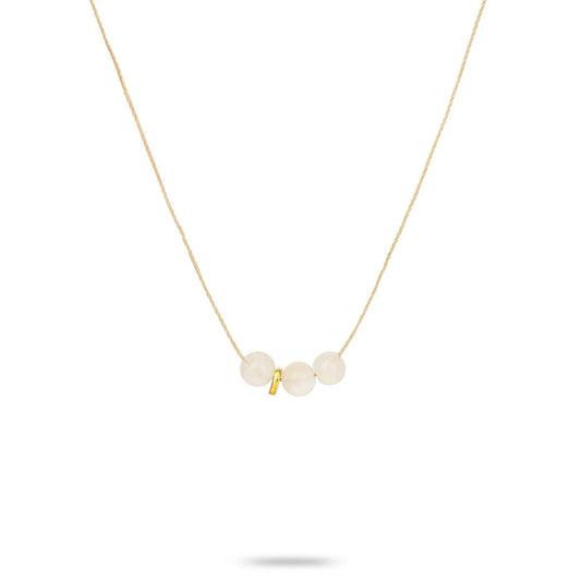 Fine Cord Necklace - Moonstone