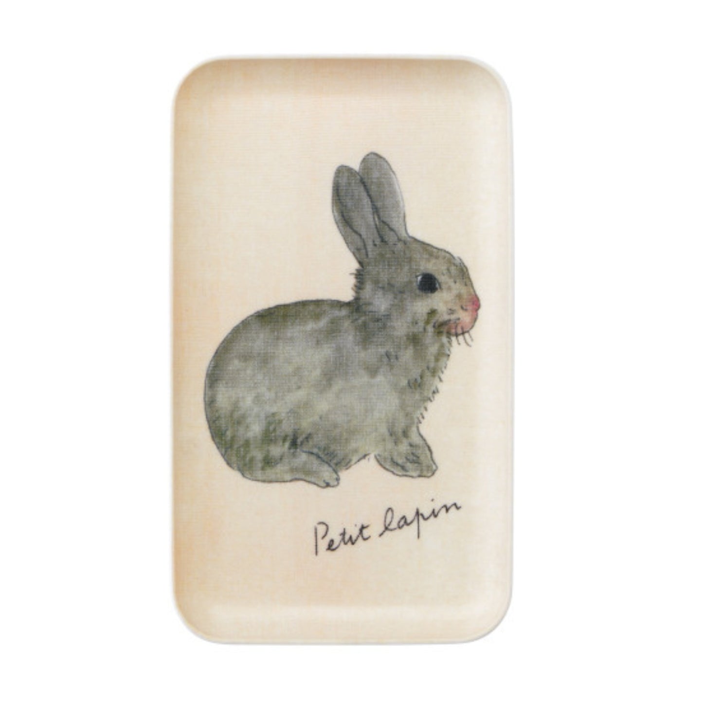 Japanese Linen Tray - Rabbit