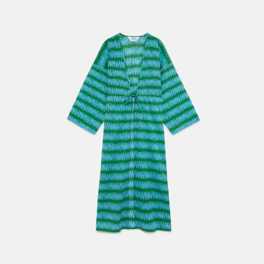 Compania Fantastica Kimono - Conversational Blue and Green