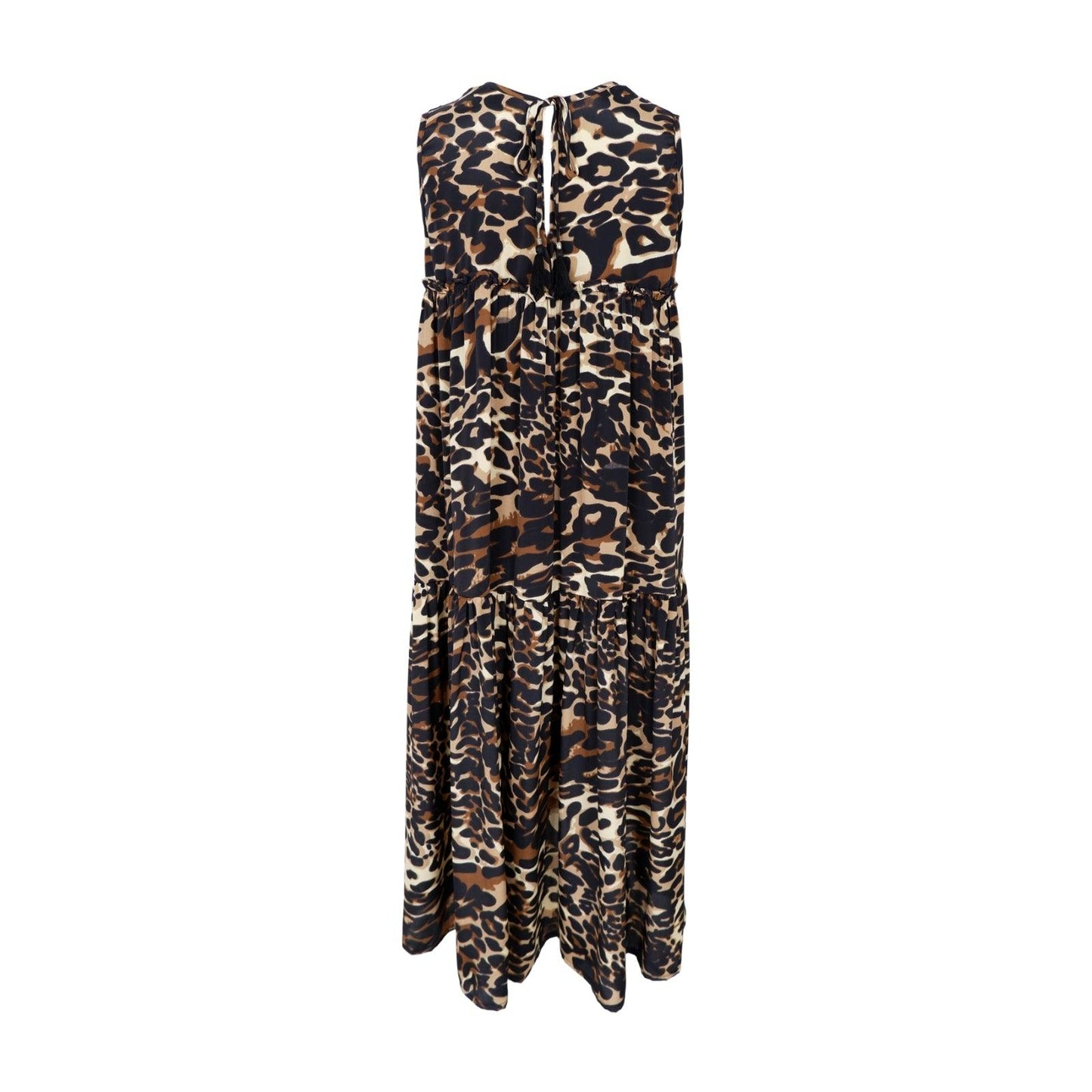Luna Boho Midi Dress - Leopard