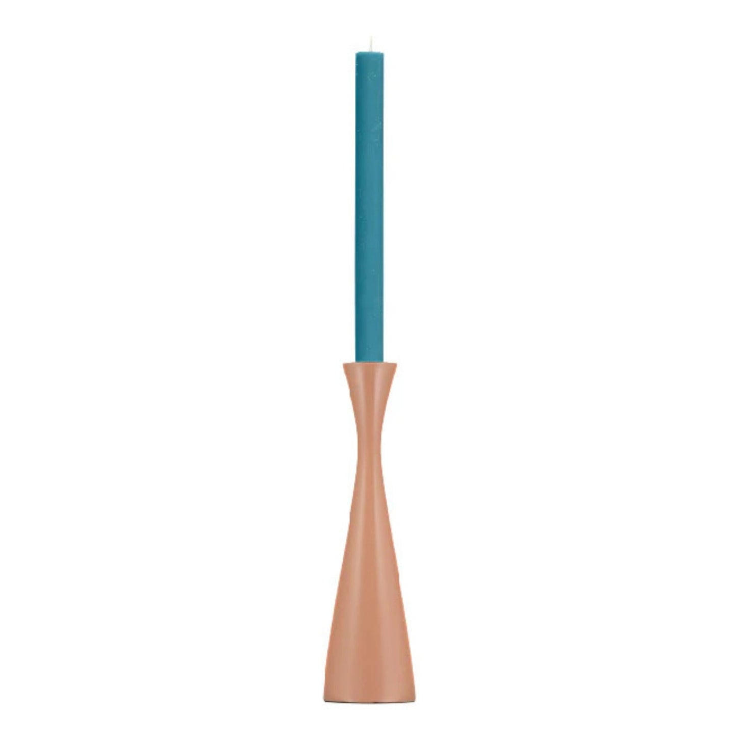 British Colour Standard Wooden Candle Holder - Old Rose