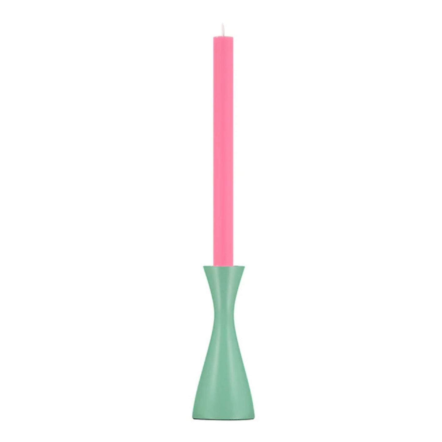 British Colour Standard Wooden Candle Holder - Opaline