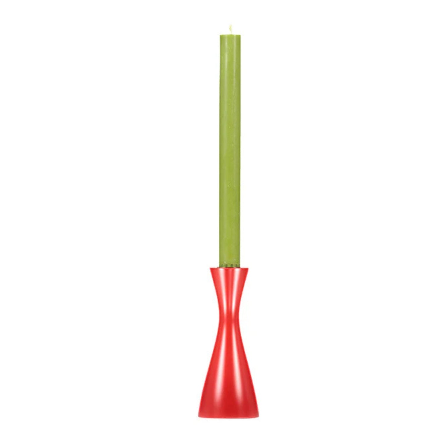 British Colour Standard Wooden Candle Holder - Oriental Red