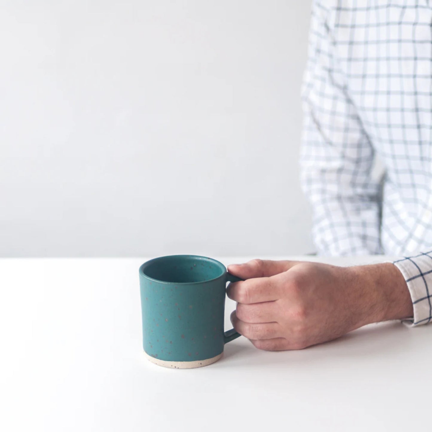 Ceramic Mug - Nori Green and Speckled