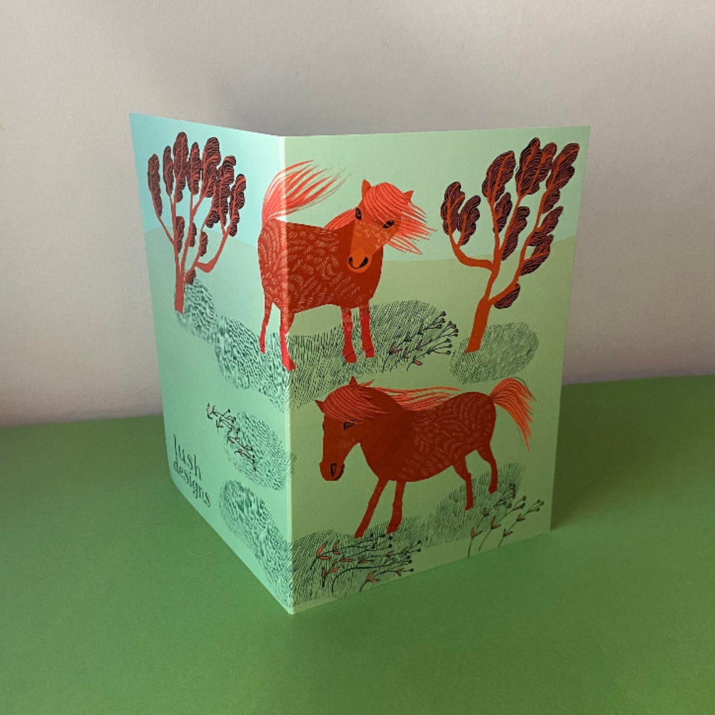 Lush Designs Greetings Card - Shetland Pony
