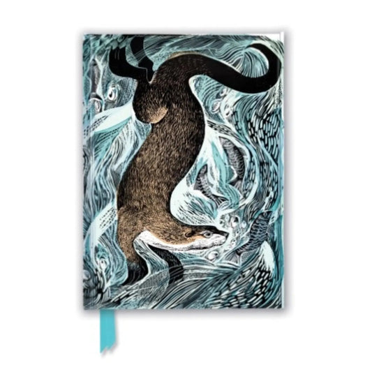 Hardback Foiled Journal - Fishing Otter