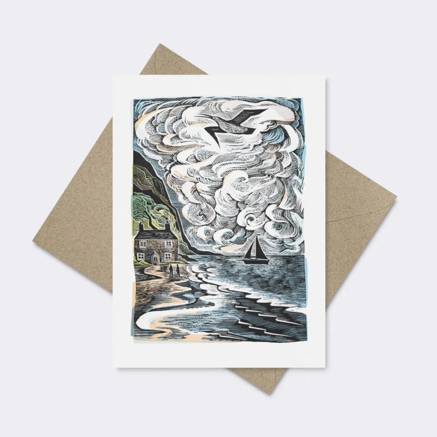 Set of 10 Notecards & Envelopes - Cornish Path/The Wild Silence