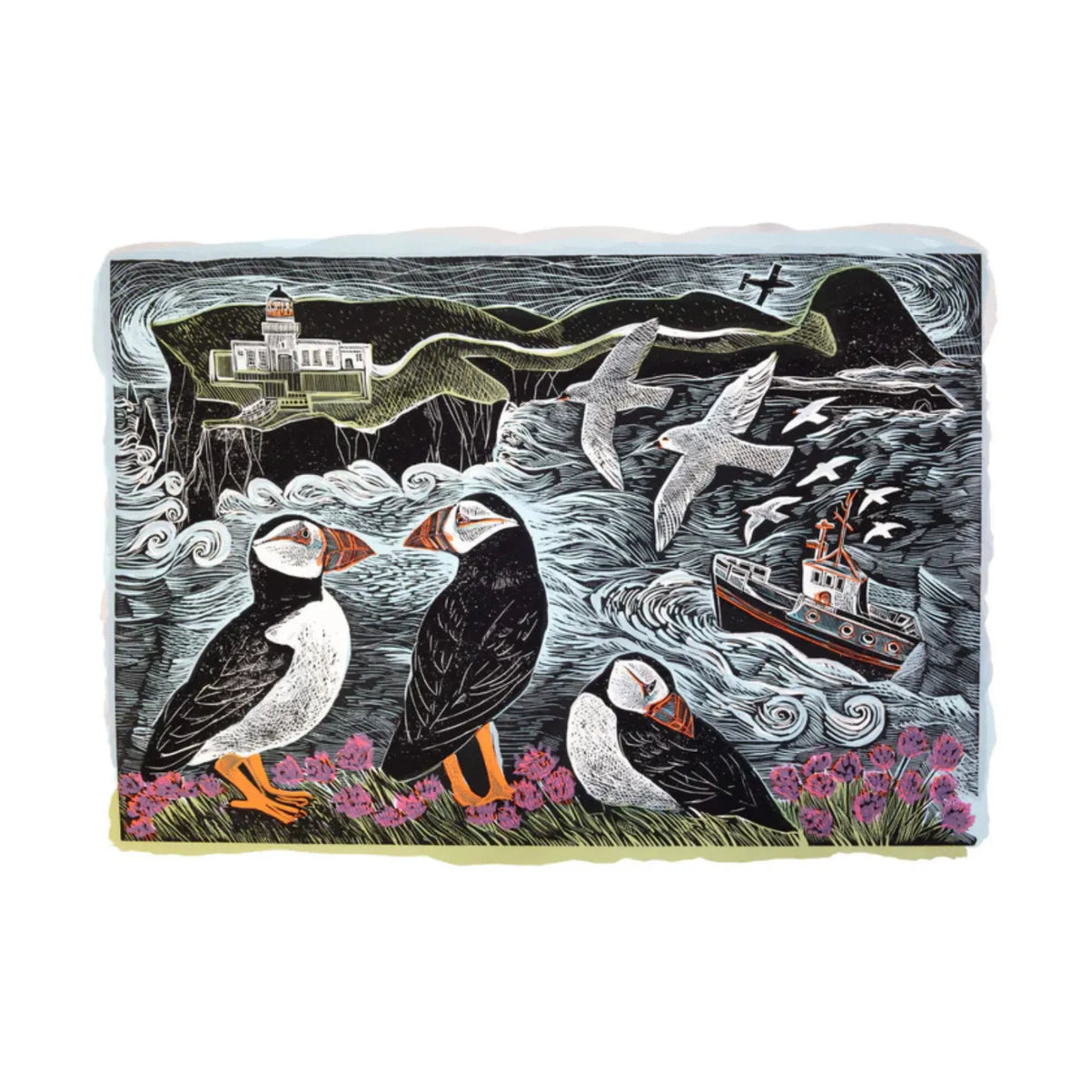 1000 Piece Jigsaw Puzzle - Fair Isle Puffins