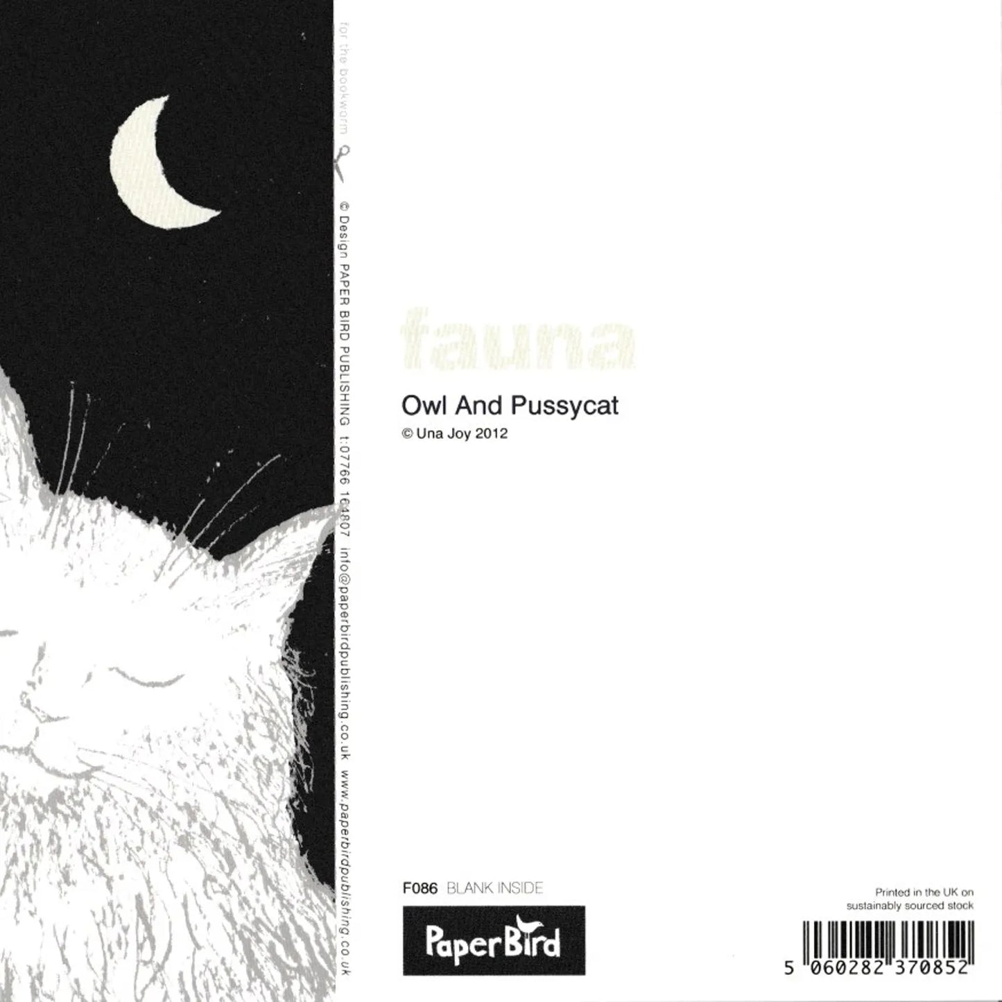 Greetings Card - Owl and Pussycat
