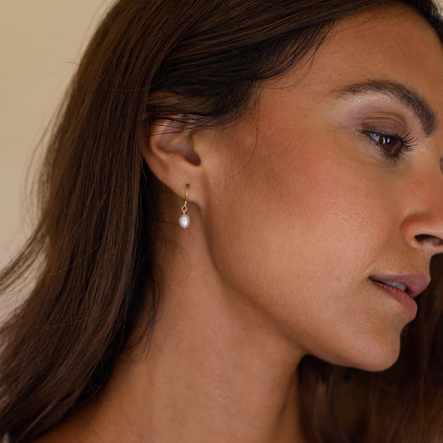 Wanderlust Life Isla Drop Earrings - Pearl