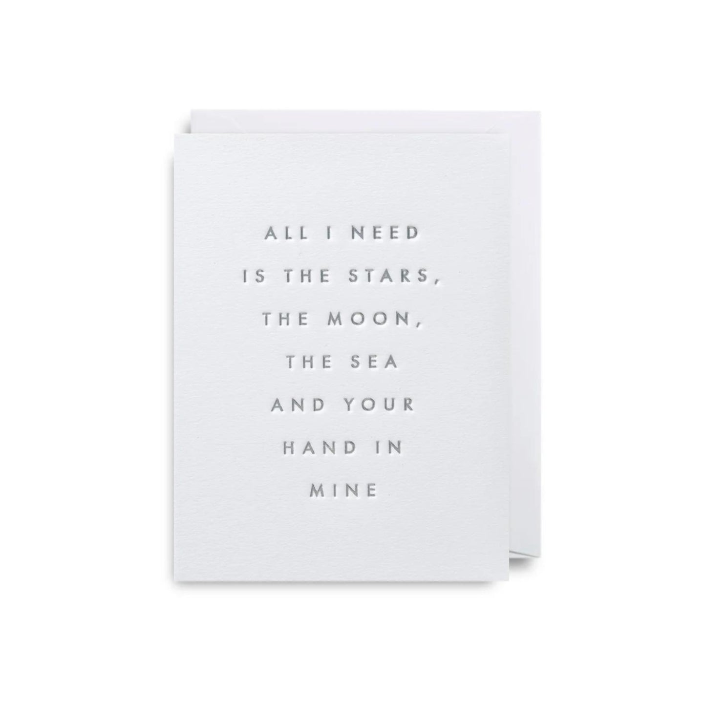 Mini Greetings Card - Your Hand in Mine