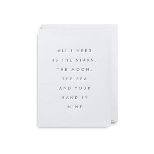 Mini Greetings Card - Your Hand in Mine