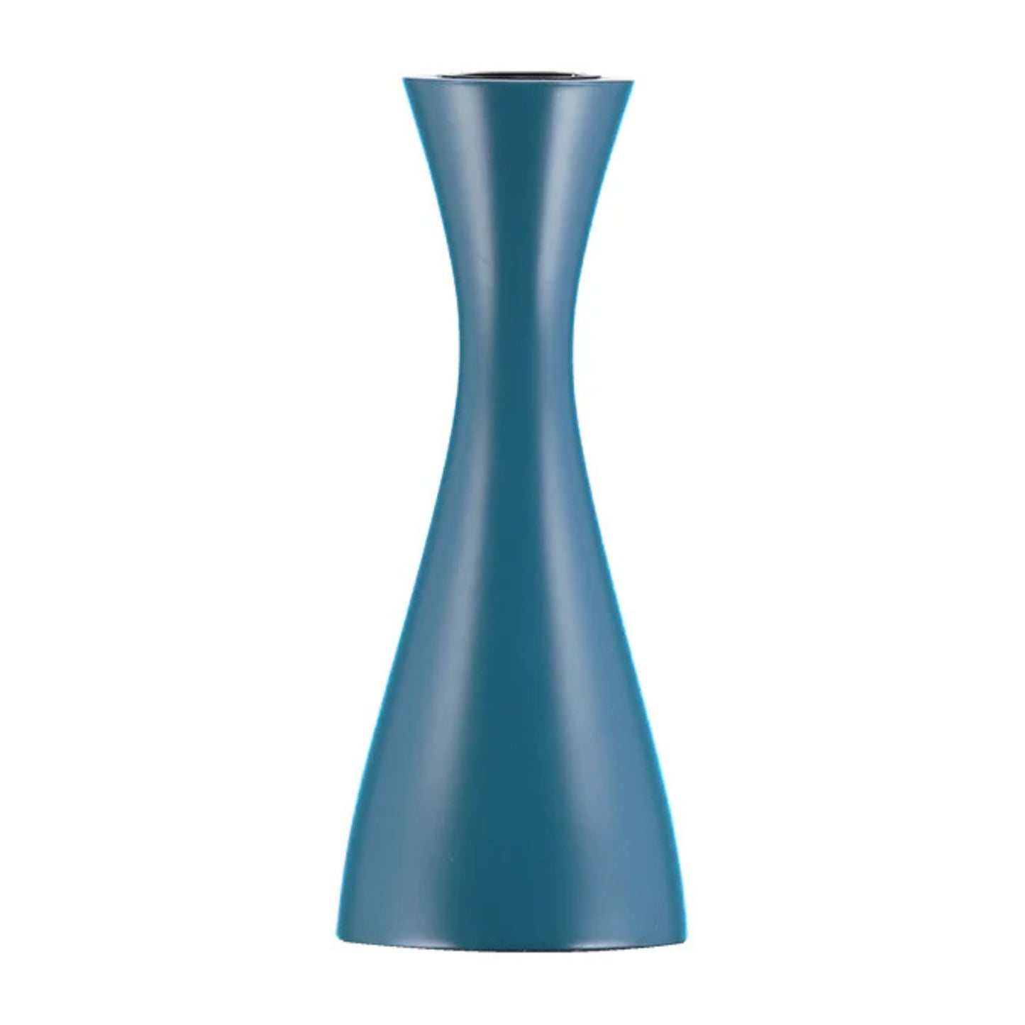 British Colour Standard Wooden Candle Holder - Petrol Blue