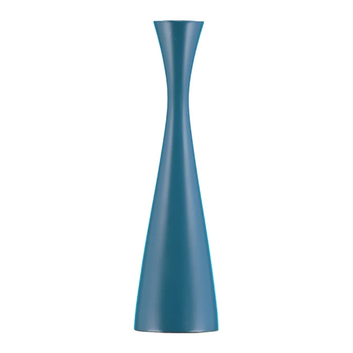 British Colour Standard Wooden Candle Holder - Petrol Blue