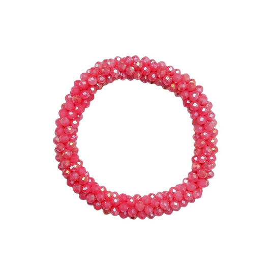 Beaded Sparkle Bracelet - Pink