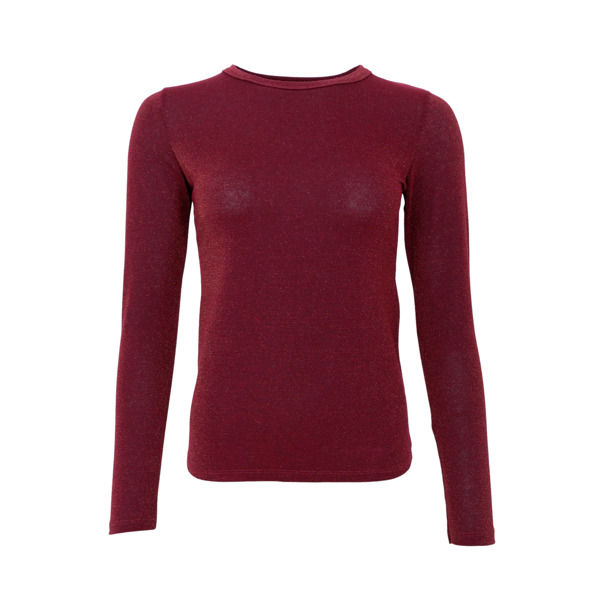 Faye Long Sleeve Top - Plum Shimmer