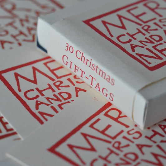 Pack of 30 Gift Tags - Merry Christmas