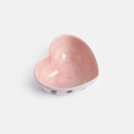 Trinket Bowl - Polka Dot Heart