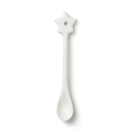 Chalk UK Ceramic Star Spoon - White