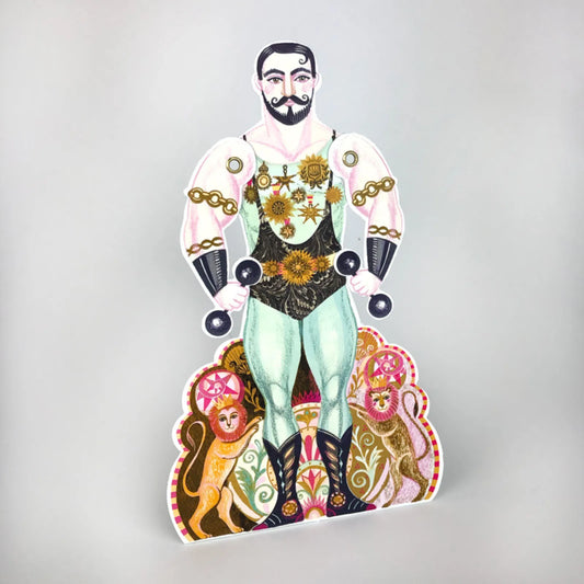 Greetings Card - Strongman