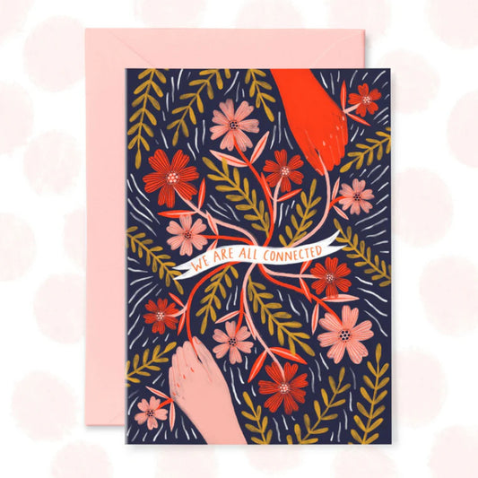 Greetings Card - We Are All Connected