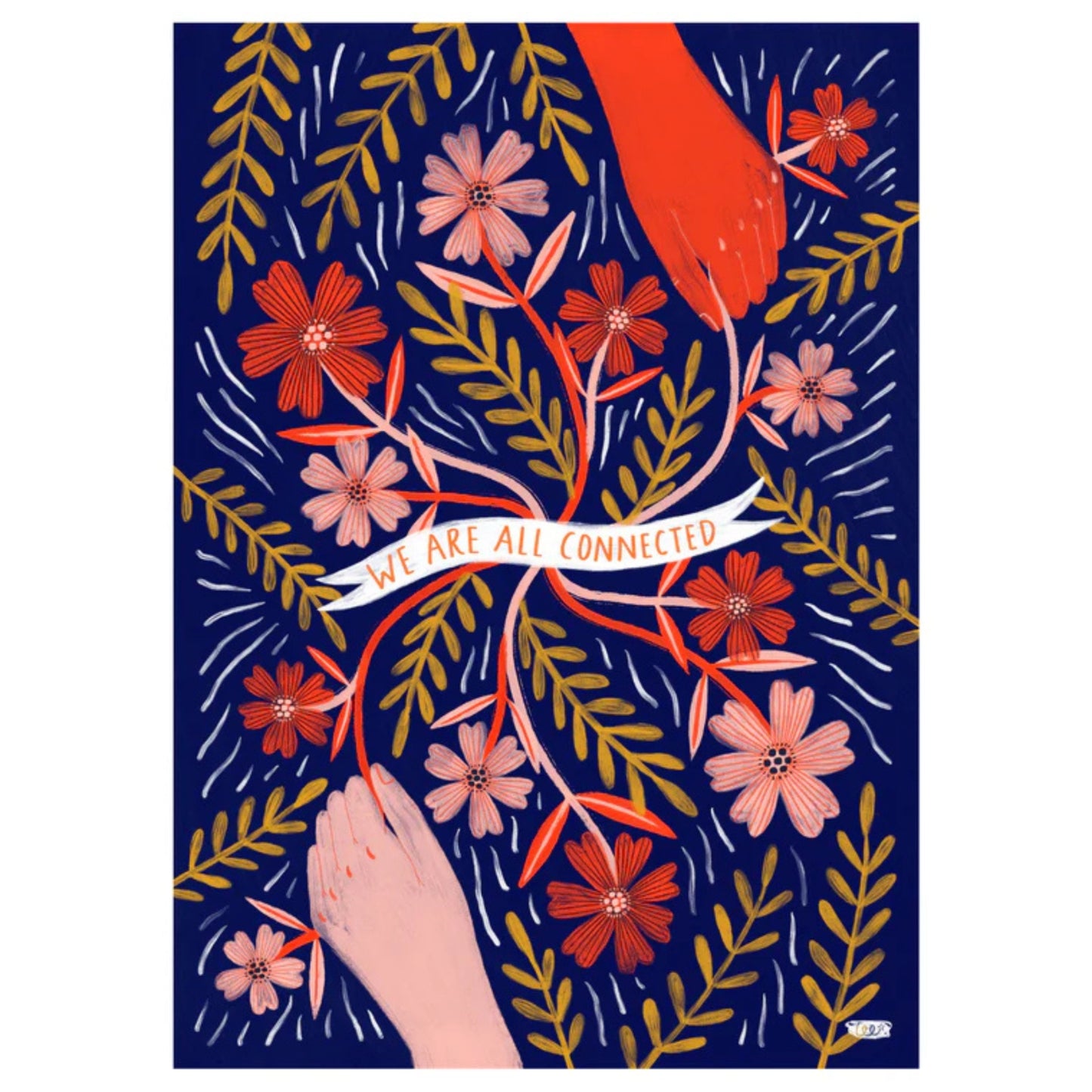 Bonbi Forest A4 Art Print - We Are All Connected