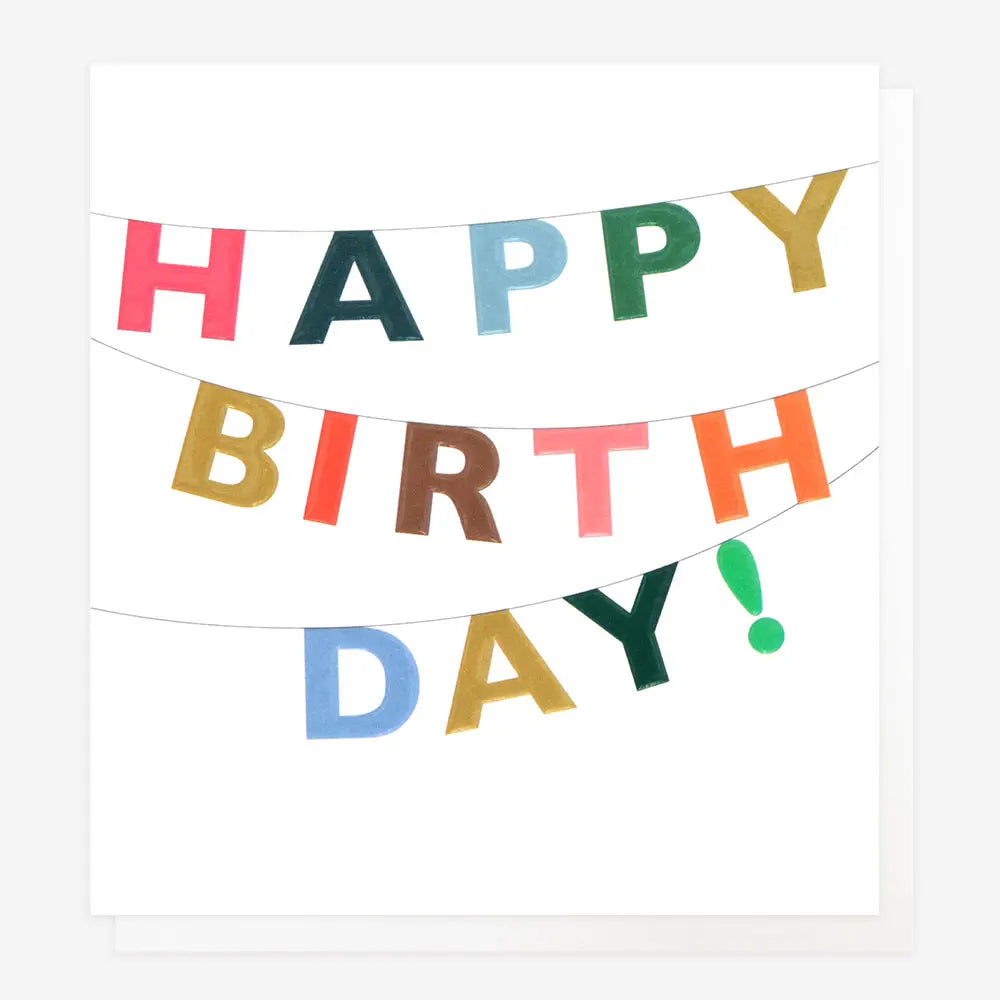 Greetings Card - Happy Birthday Bunting