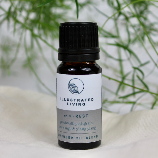 Illustrated Living Rest No 5 Aromatherapy Oil Blend - 10ml